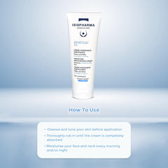 IsisPharma Sensylia 24h, envase 40ml fácil de usar para hidratación continua.
