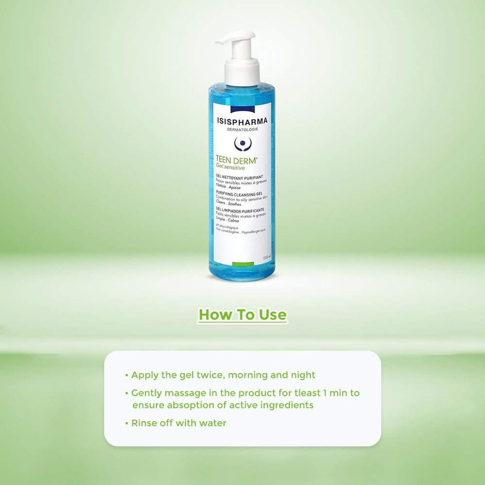 IsisPharma Gel Derm Juvenil Sensible, uso diario y rápida absorción