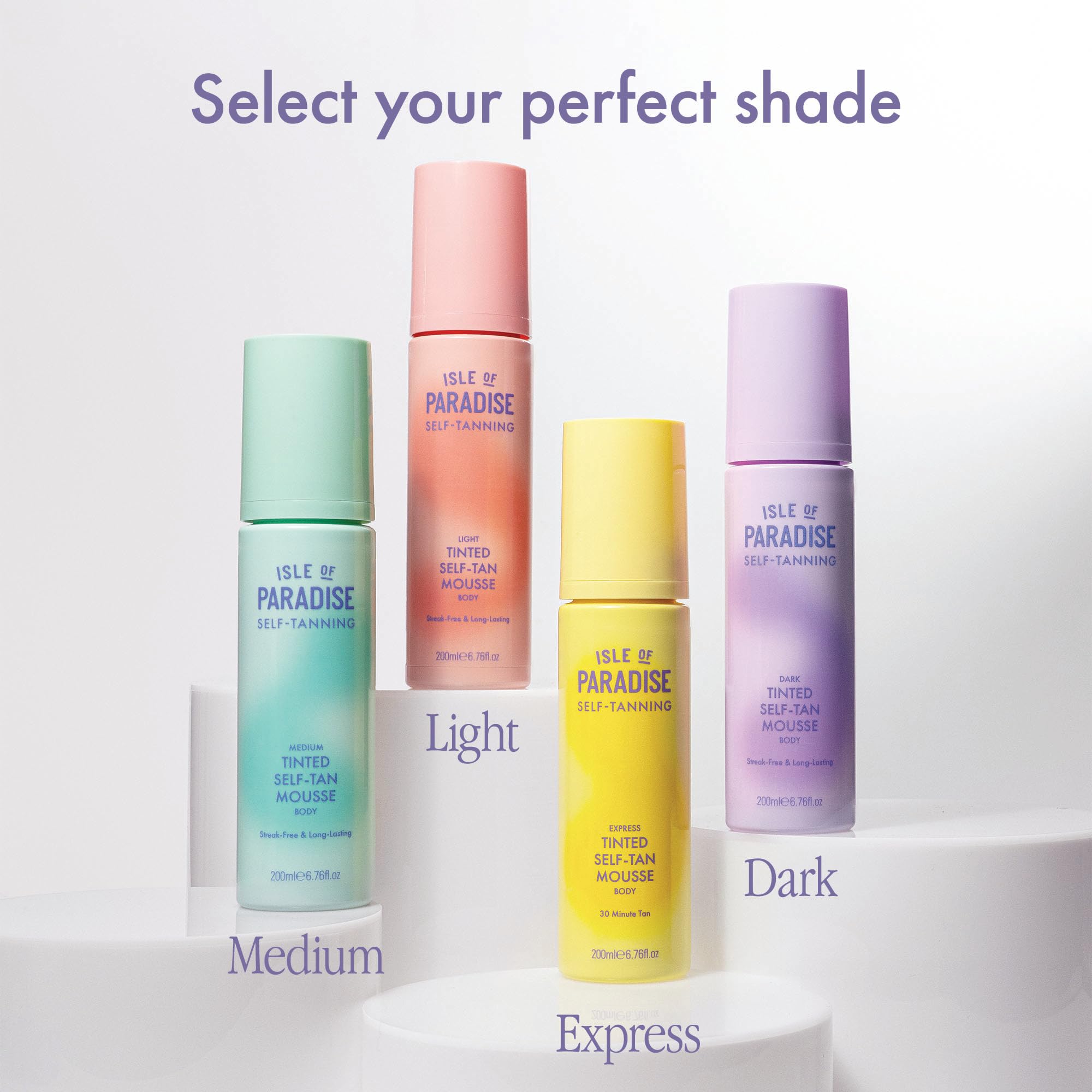 Isle of Paradise Mousse Tintada: piel brillante con tono natural.
