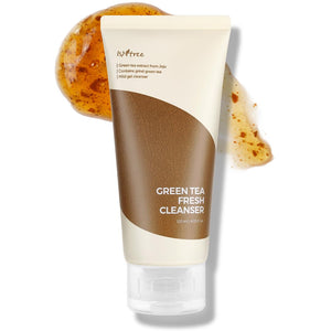 IsNtree Green Tea Fresh Cleanser: botella con bomba para limpieza suave diaria.