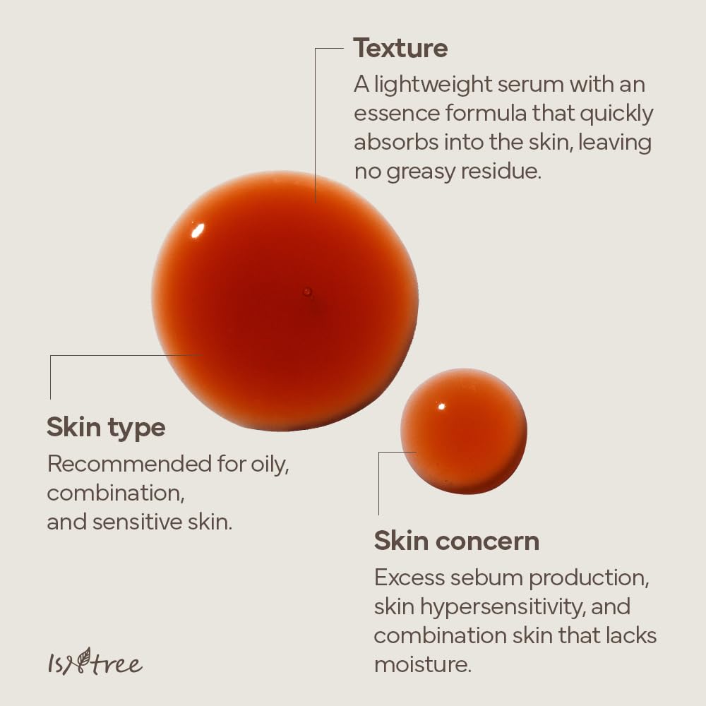IsNtree Suero Fresco de Té Verde, aplicación manual para equilibrar aceite