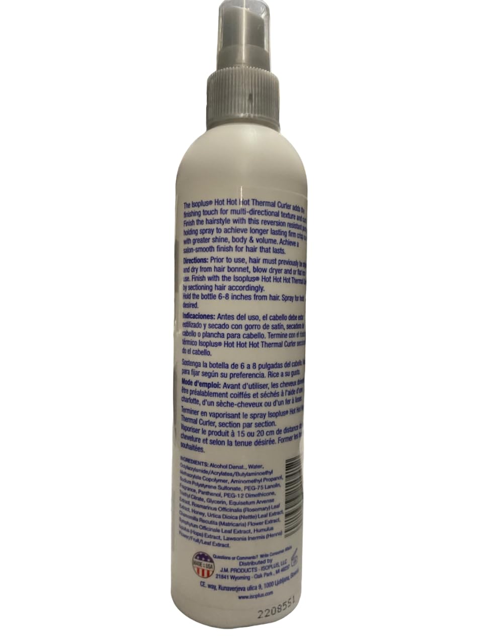 Isoplus Hot Hot Hot Curler en uso para crear rizos definidos