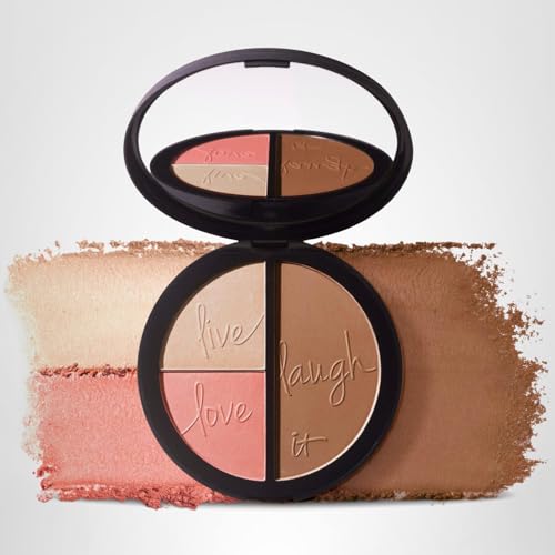 IT Cosmetics aplicación rubor-iluminador para un rubor natural.