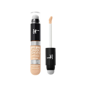 IT Cosmetics Bye Bye Dark Spots Corrector + Serum, aplicador dual, ayuda a cubrir manchas con precisión.