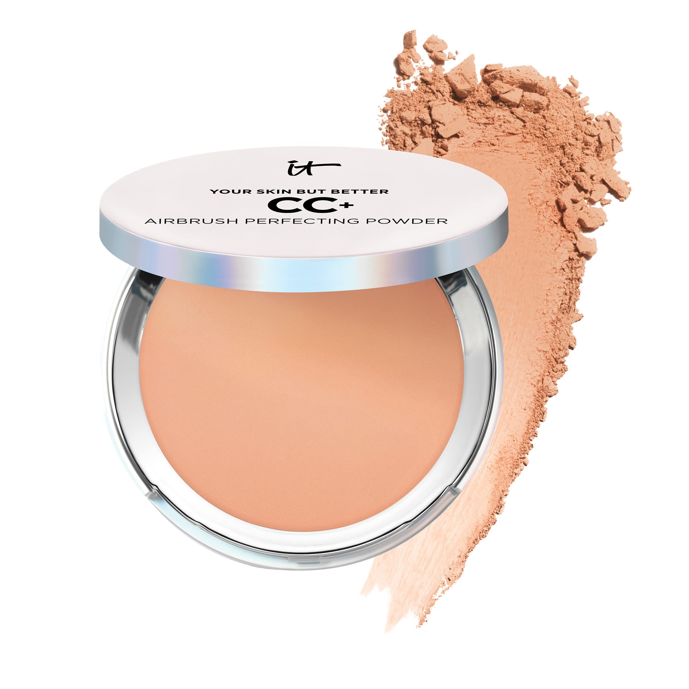 IT Cosmetics CC+ Airbrush Powder con cobertura ligera para un acabado suave y uniforme