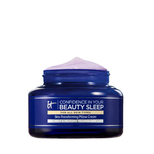 IT Cosmetics crema nocturna: bote visible, hidratación profunda al despertar