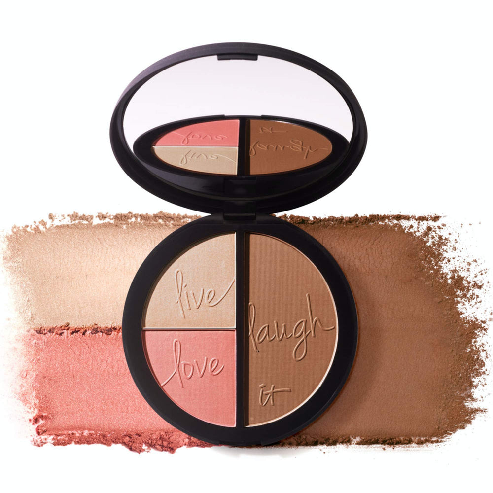 IT Cosmetics paleta 3-en-1 bronceador mate para contorno suave.