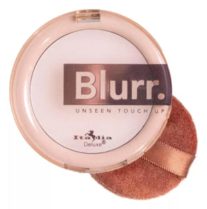 Italia Deluxe Blurr Unseen Touch Up Set - empaque compacto para retoques discretos.