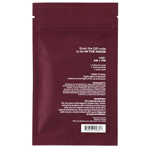 Conjunto de 6 parches de microagujas ITK para uso diario.