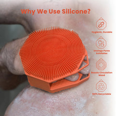 iTOKGOK cepillo silicona textura suave, genera espuma abundante con jabones
