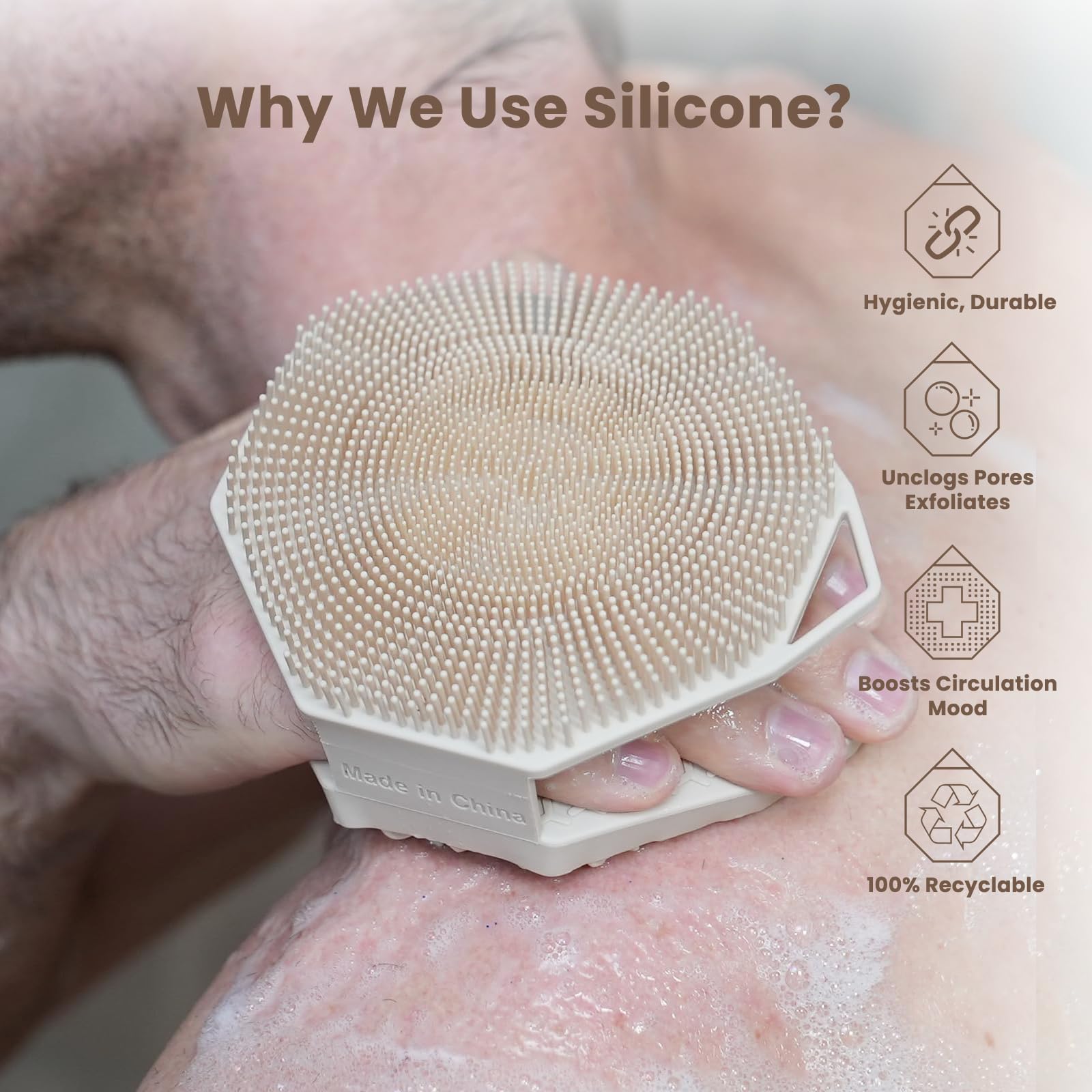 iTOKGOK lado aletas exfoliantes: exfoliación concentrada para zonas difíciles