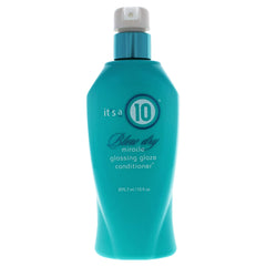 Acondicionador Milagro de It's a 10 Haircare, aplicación en el cabello con brillo y control