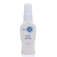 Miracle Blowdry Volumizer de It's a 10, vista frontal de la botella, aporta cuerpo y brillo duradero.