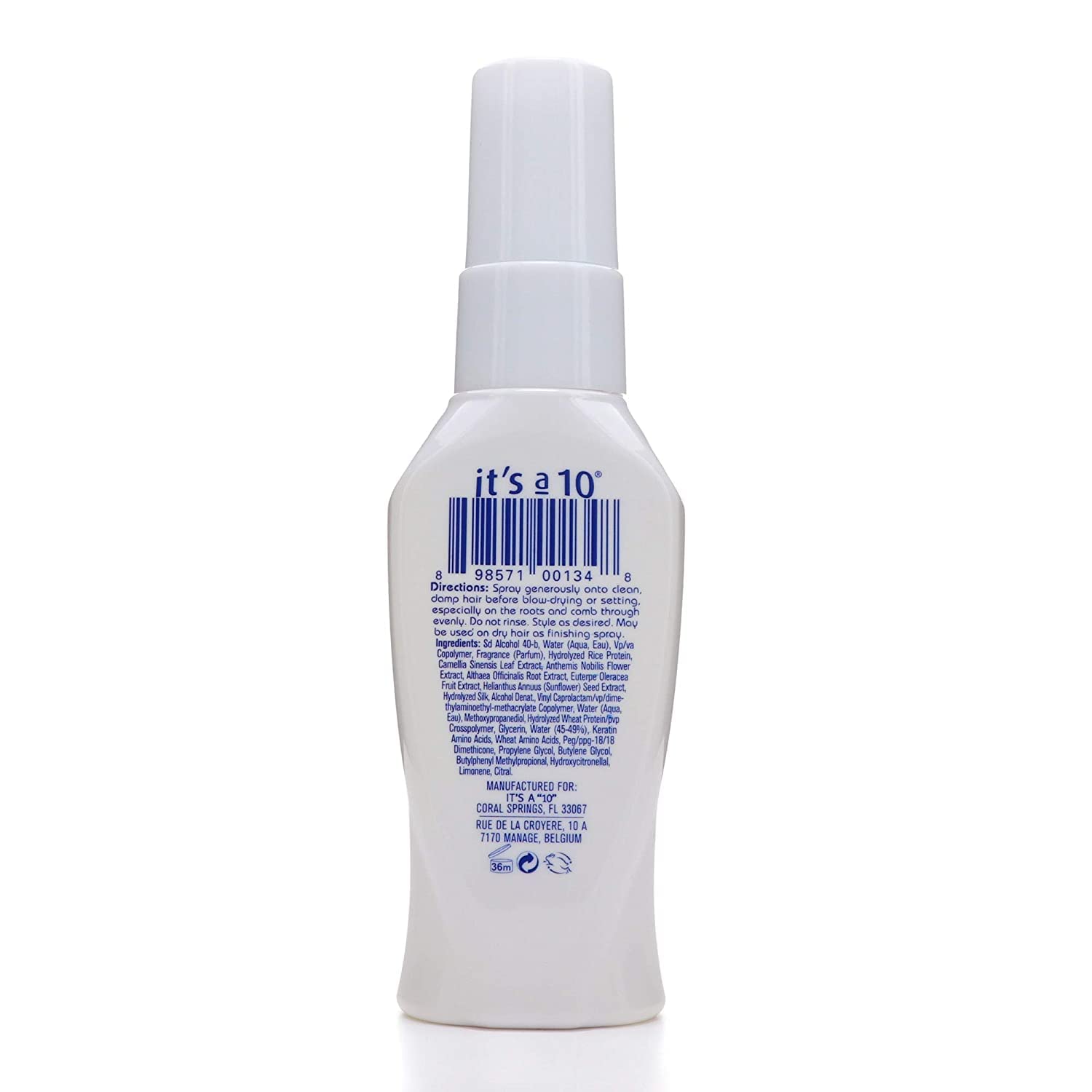 Miracle Blowdry Volumizer de It's a 10, enfoque de aplicación, suaviza el cabello y controla el frizz.