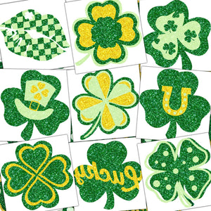 Itscolofy tatuajes San Patricio brillos-trebol-verde para celebrar.