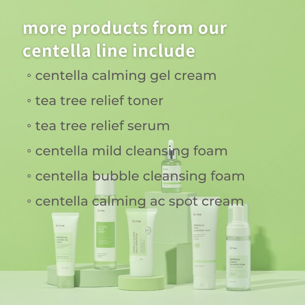 IUNIK Centella Calming Protector Solar, pack de dos para ahorro y repetición.