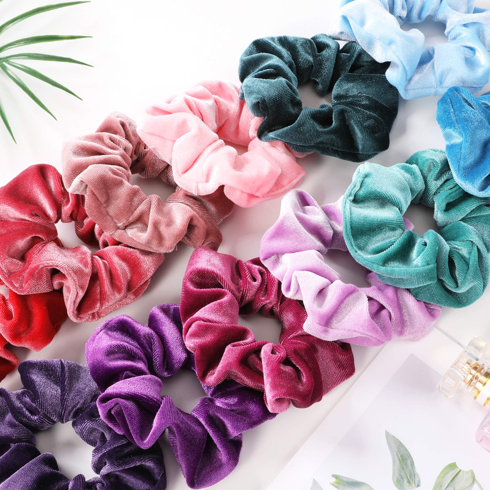 IVARYSS coletas de terciopelo en colores oscuros para combinar con cualquier atuendo