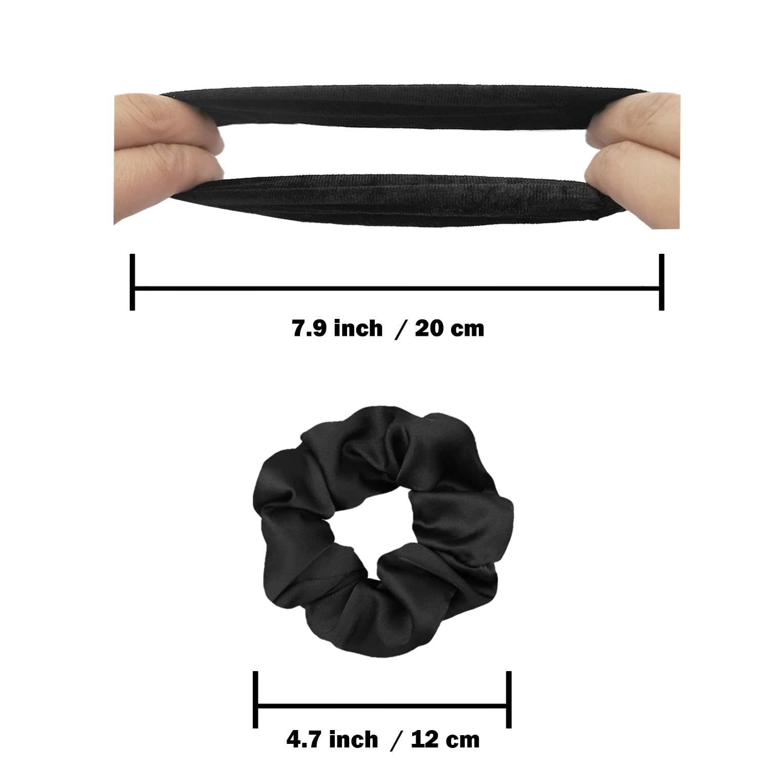 ivaryss scrunchies para cabello fino y grueso, soporte cómodo.