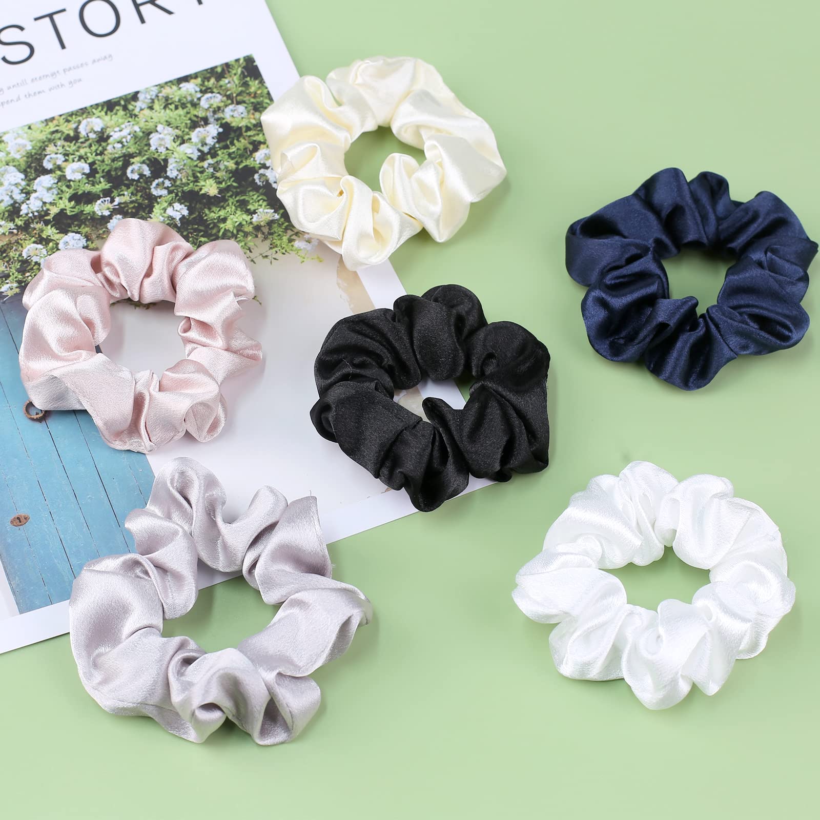 ivaryss scrunchies elasticidad suave, sostienen sin dañar el cabello.