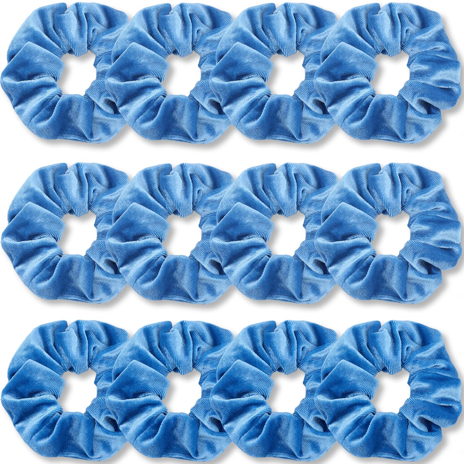 IVARYSS scrunchies velvet azul doce unidades, ideales para uso diario.