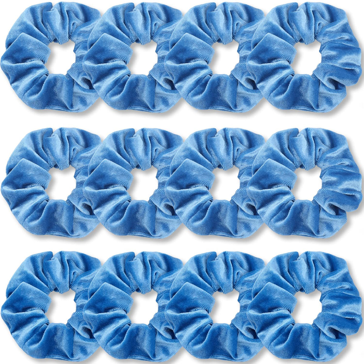 IVARYSS scrunchies velvet azul doce unidades, ideales para uso diario.