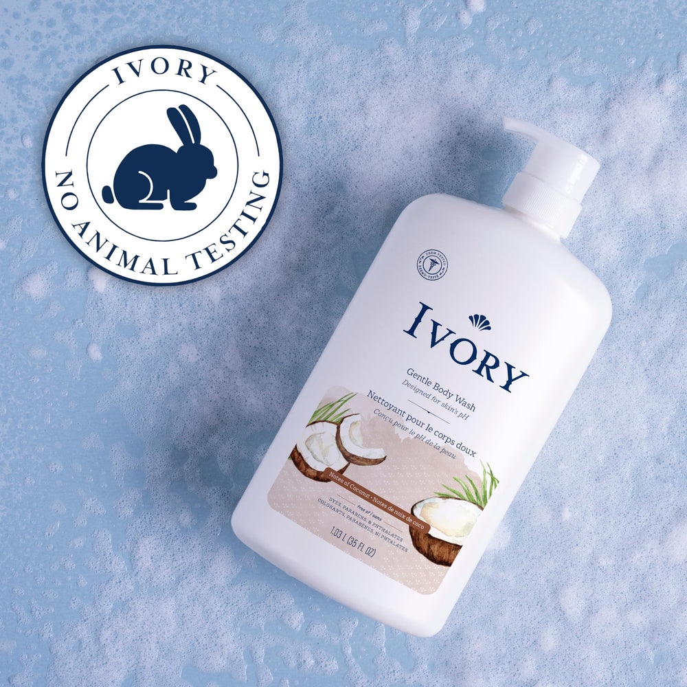 Ajuste del pH de la piel con Ivory, sensación fresca tras la ducha.