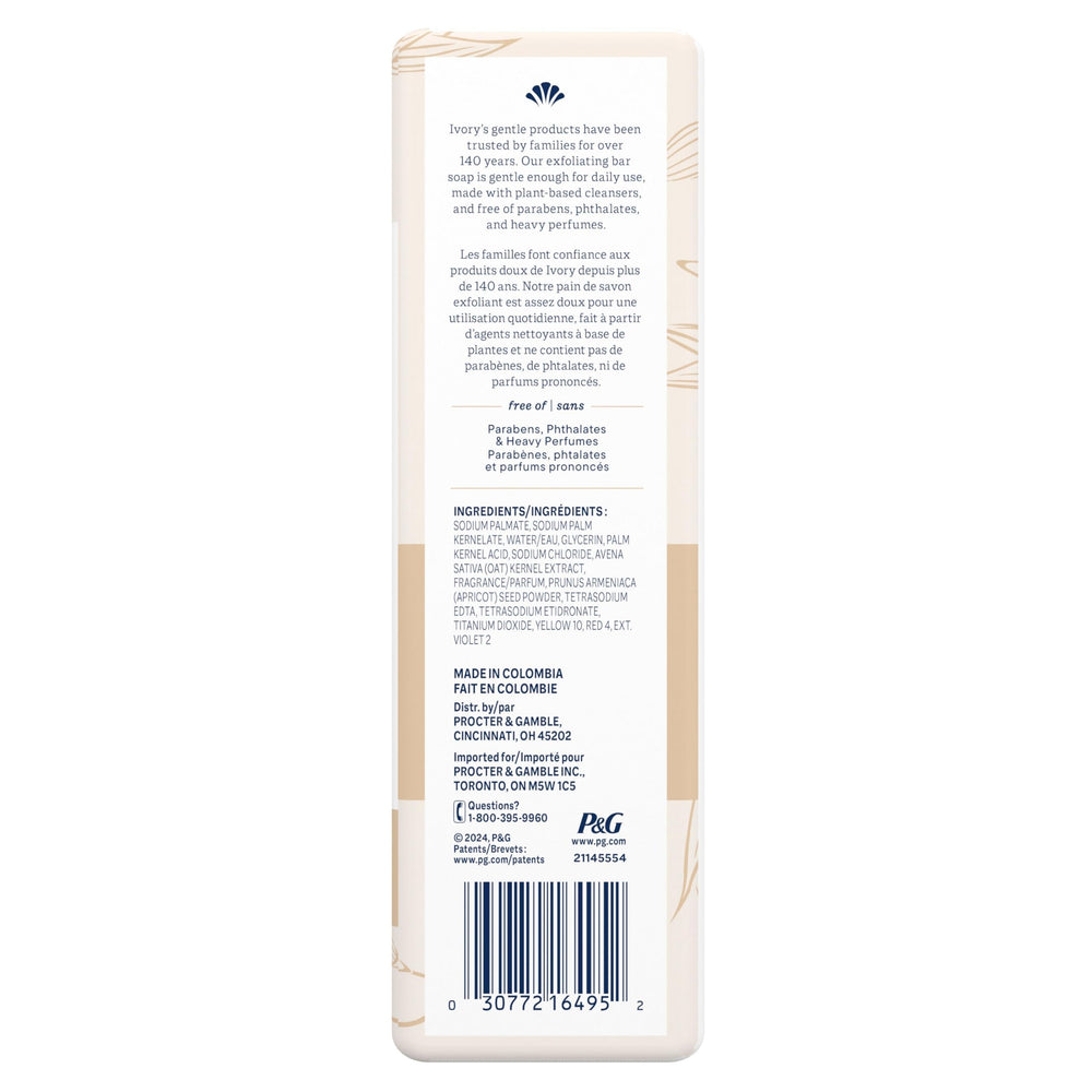 Ivory barra envase amigable con el medio ambiente y enfoque sostenible.