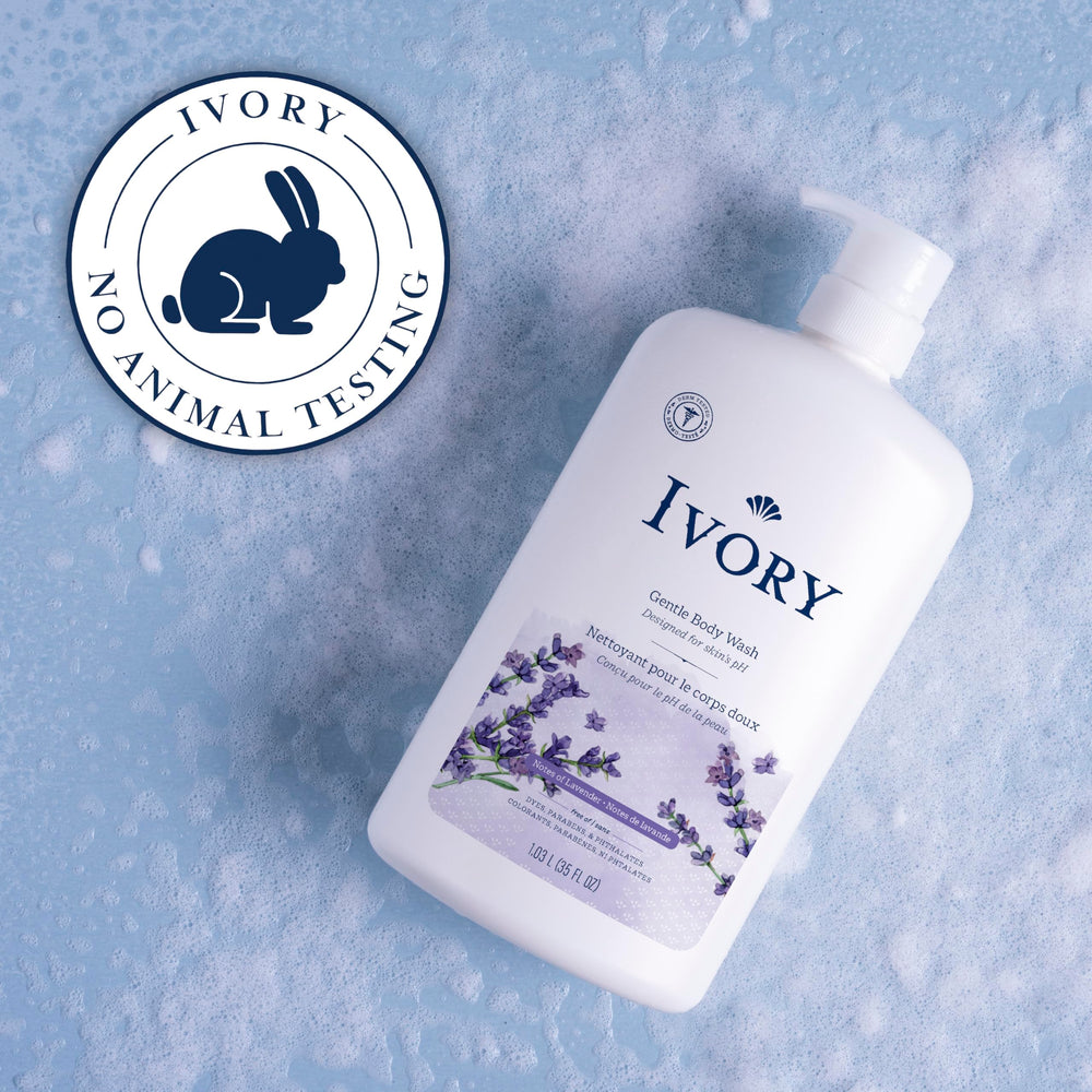 Ivory Gel de Ducha: fragancia lavanda para una ducha relajante y agradable