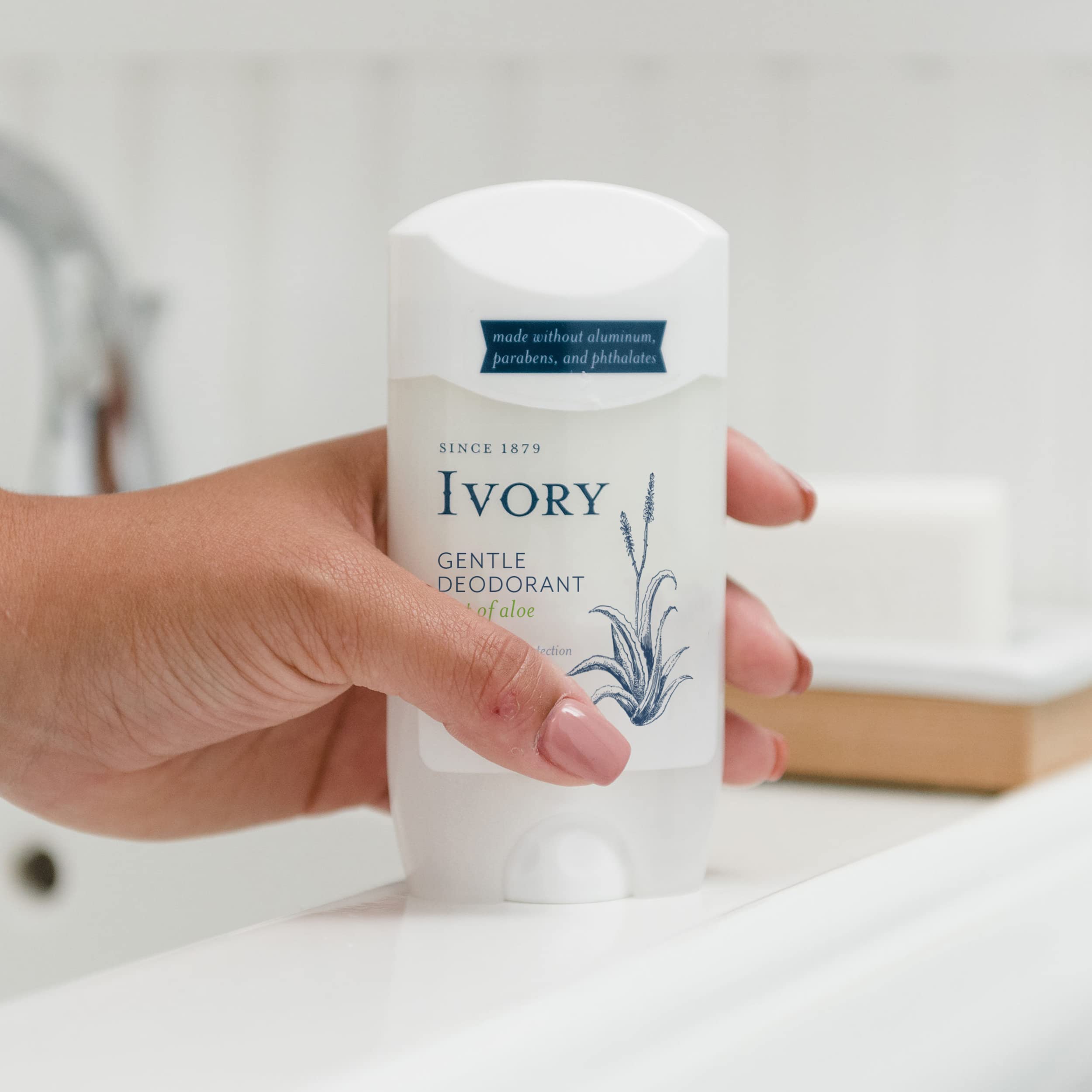 Ivory desodorante aloe envase y caja para compra conveniente