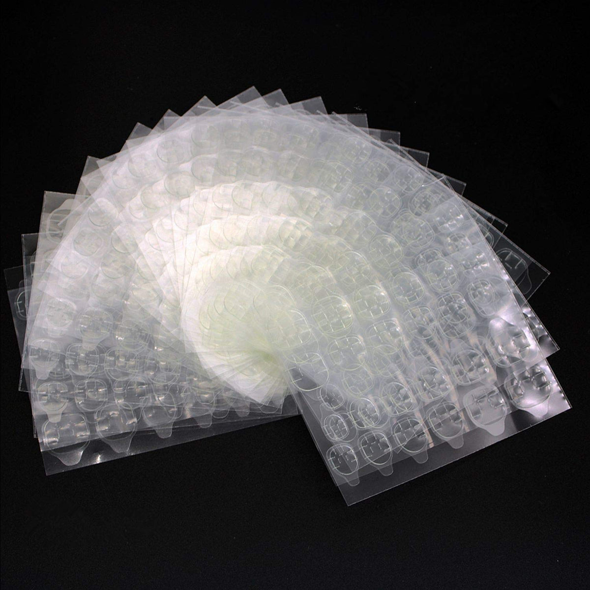 Ivtor pegatinas adhesivas para uñas, doble cara, adherencia rápida.