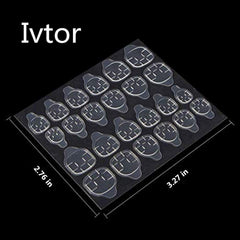 Ivtor adhesivos de gel: fácil de quitar y reutilizables para cambios rápidos.