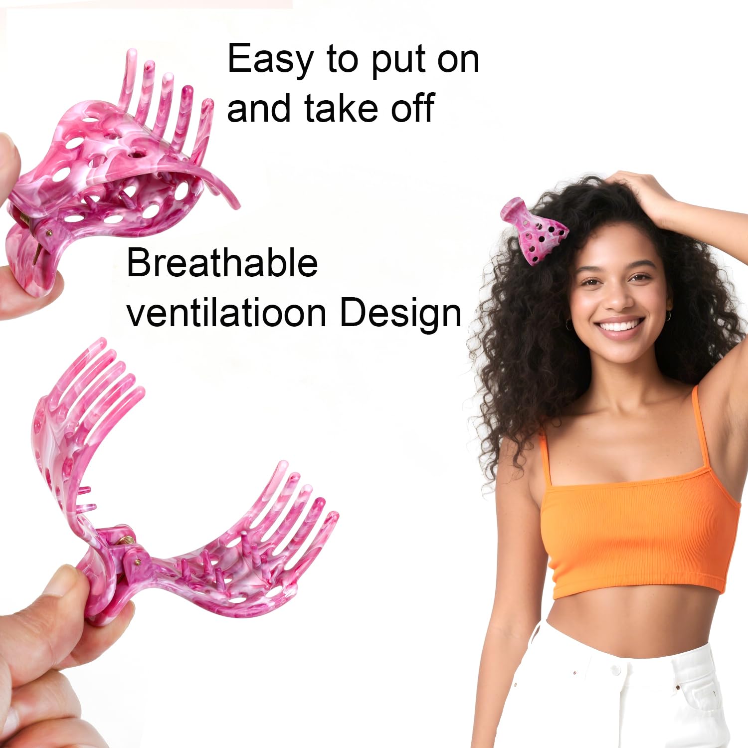 Ivyu clip-volumen para cabello rizado mejora cuerpo y rebote.