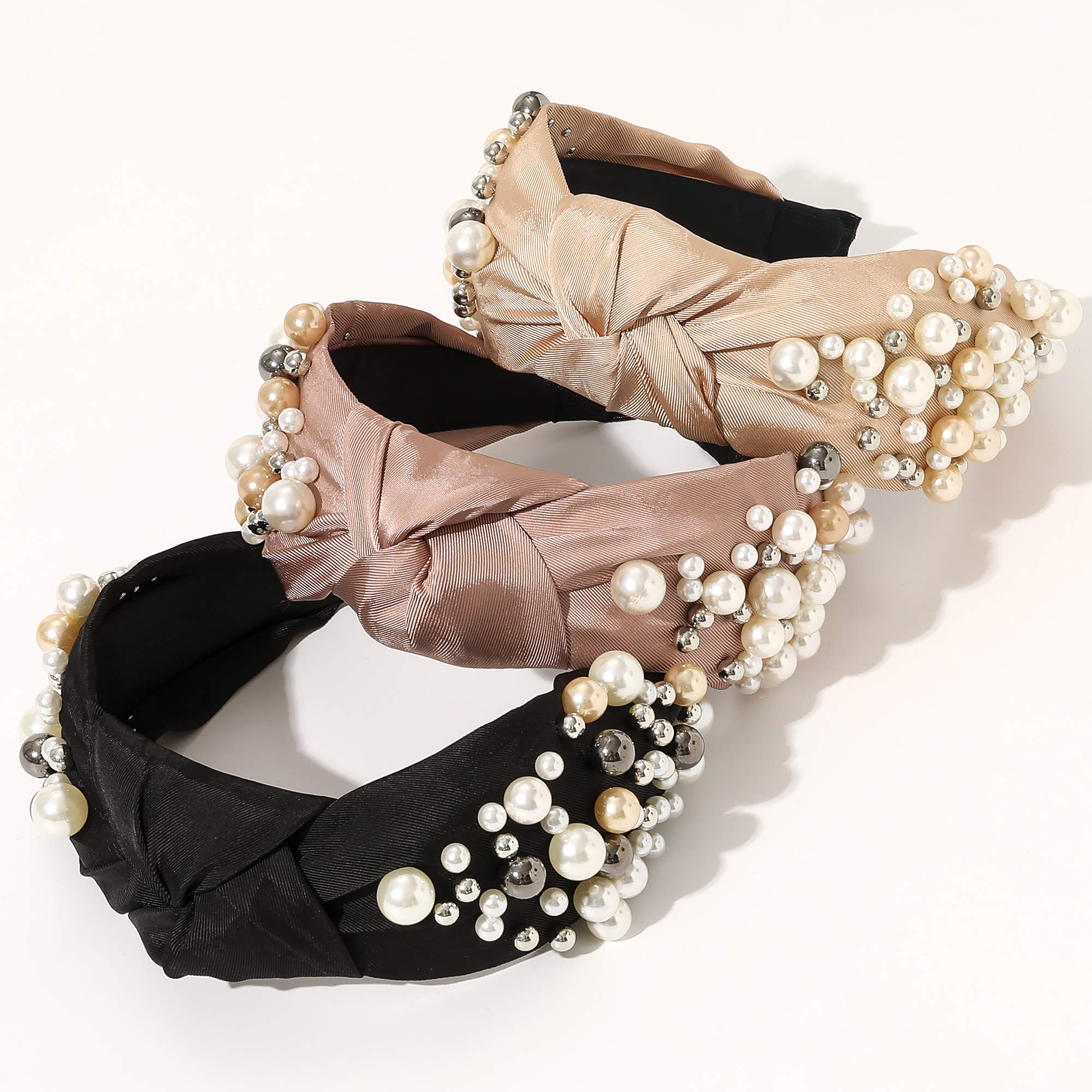 Ivyu diadema nudo de perlas vintage aporta estilo clásico