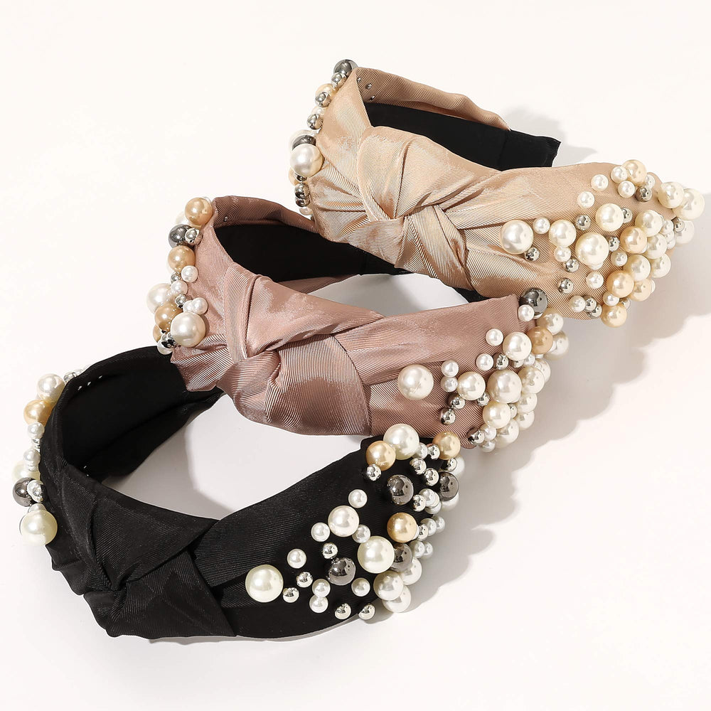Ivyu diadema nudo de perlas vintage aporta estilo clásico
