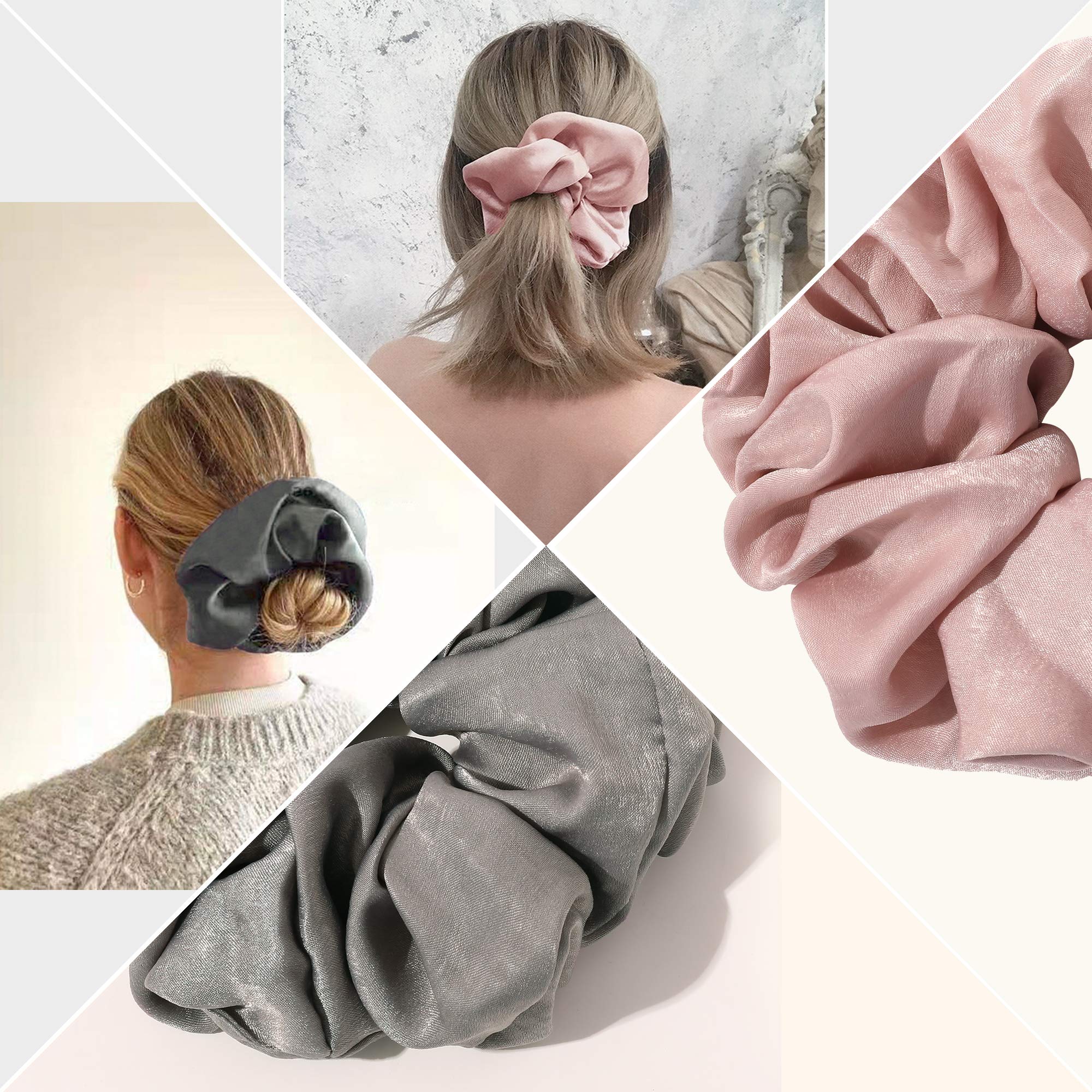 Ivyu Scrunchies multicolor para combinar con outfits diarios y eventos.