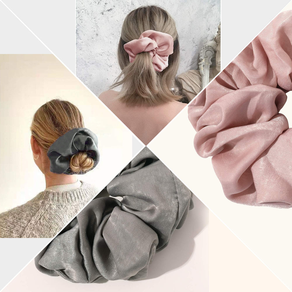 Ivyu Scrunchies multicolor para combinar con outfits diarios y eventos.
