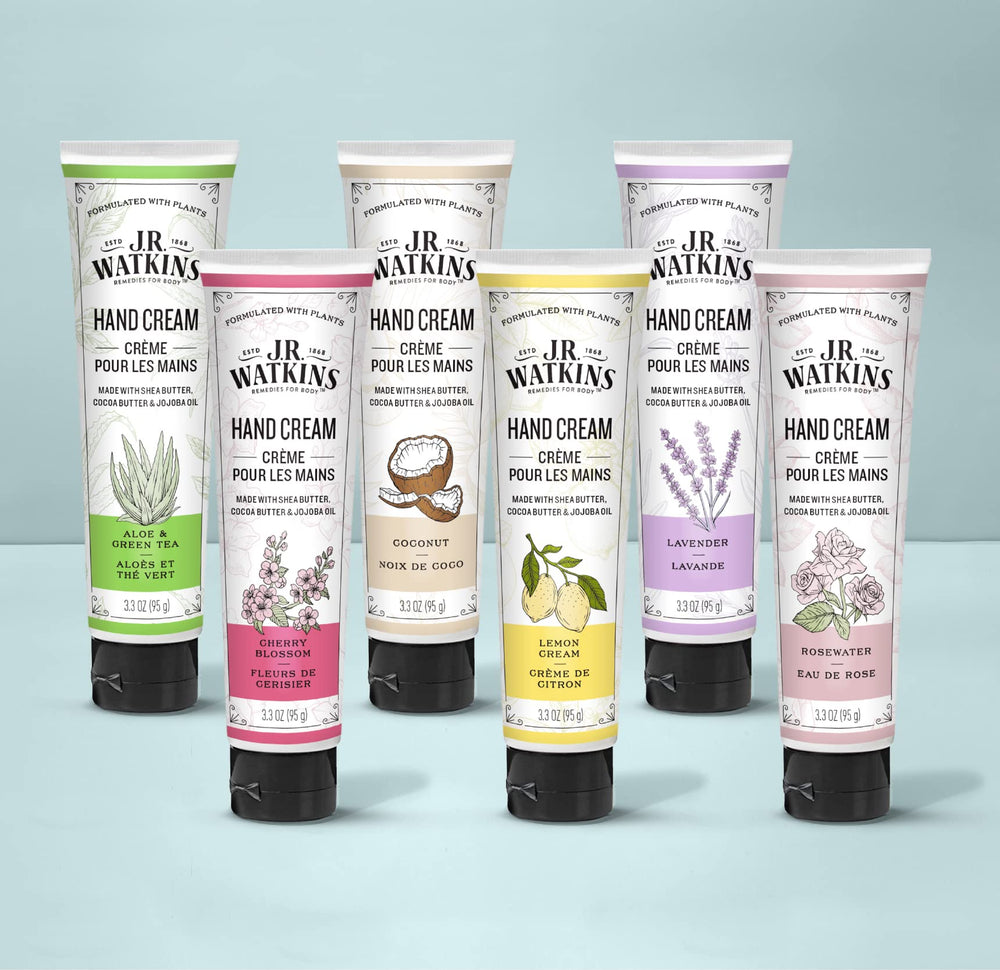 Mezcla de mantecas y aceites en crema corporal de J.R. Watkins