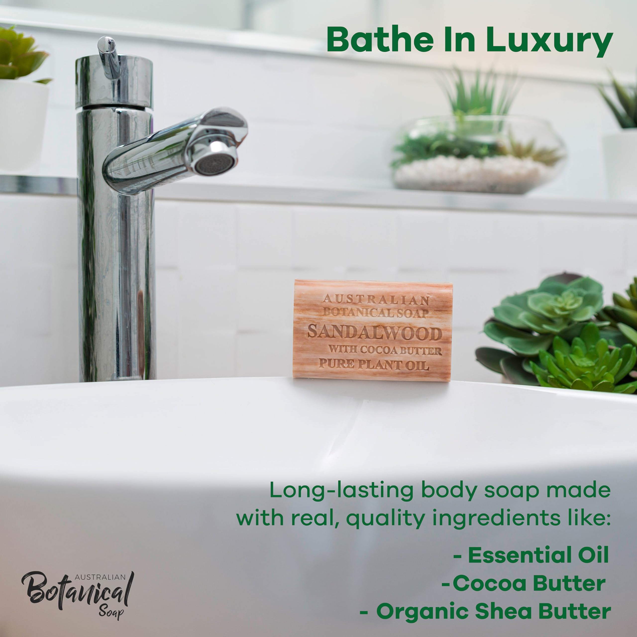 Jabon botánico australiano, espuma cremosa para baño y piel.
