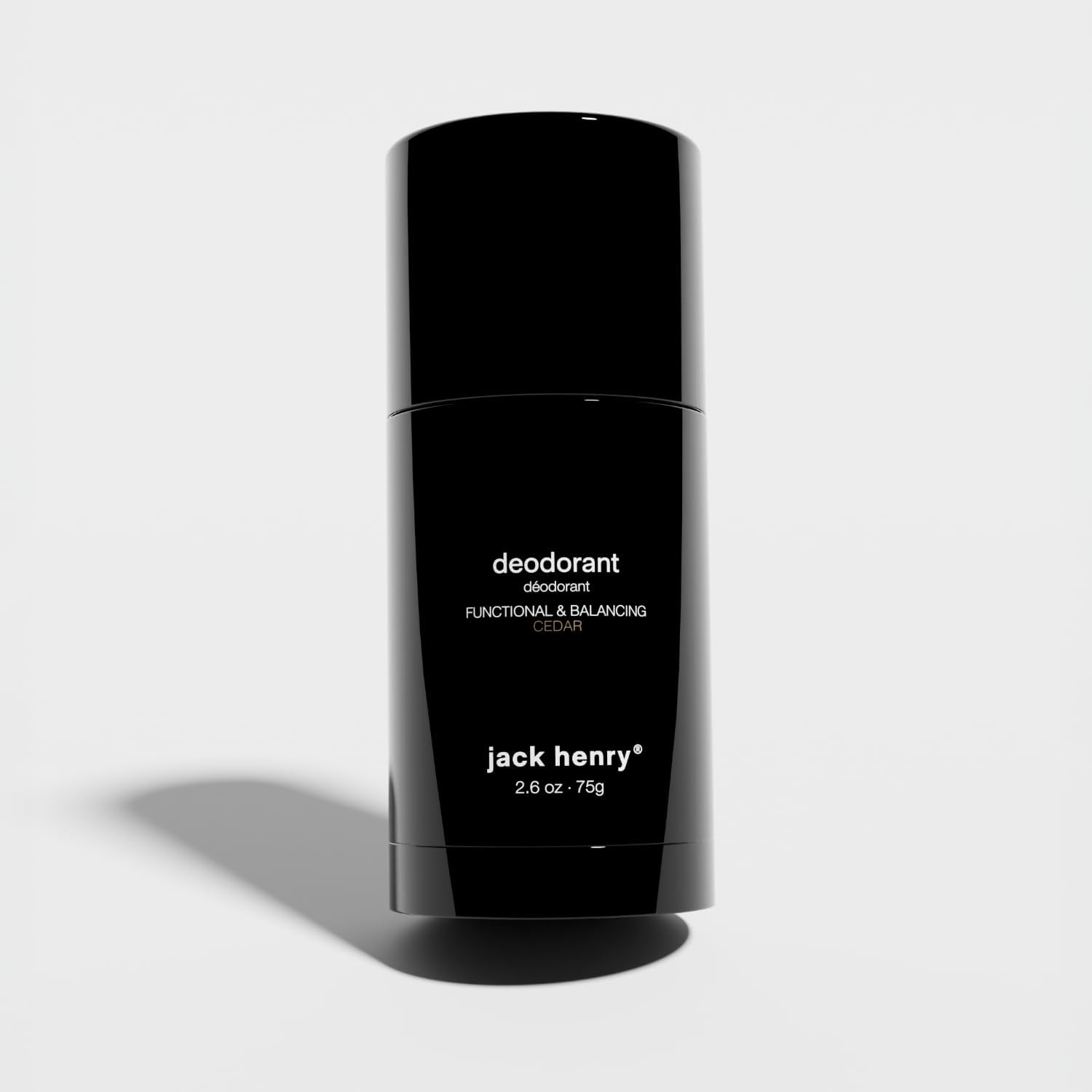 Jack Henry desodorante natural Cedro envase: protección duradera para todo el día.