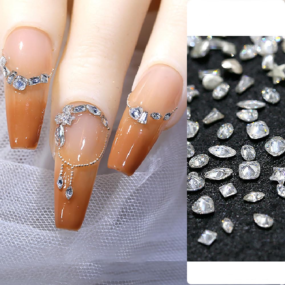 Jaliya piedras brillantes para uñas, fáciles de aplicar.