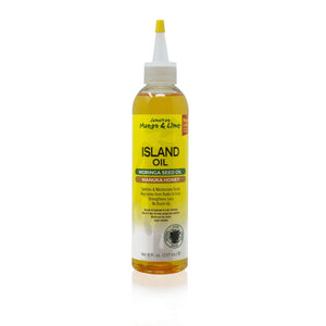 Island Oil de Jamaican Mango & Lime: botella lista para hidratar el cuero cabelludo.