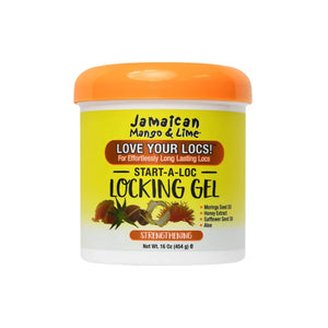 Jamaican Mango y Lime Start-A-Loc Gel empaque, 16 oz, fijación firme sin escamas para locs.