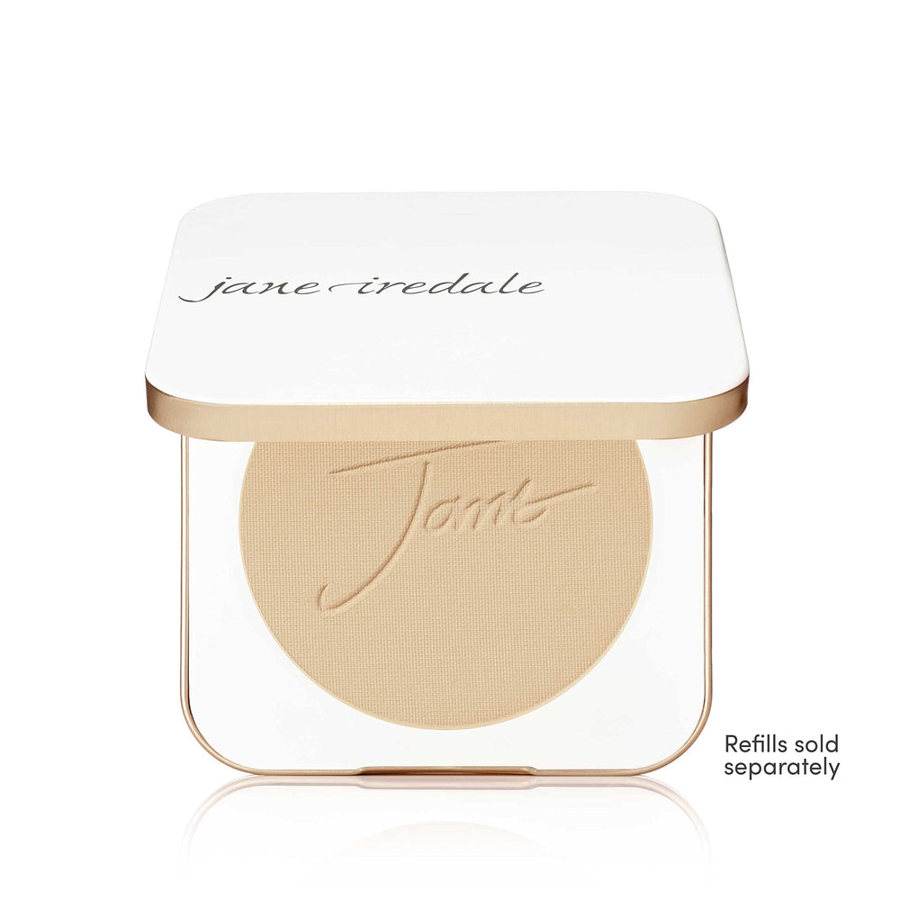 Jane Iredale compacto con espejo interior, perfecto para retoques discretos.