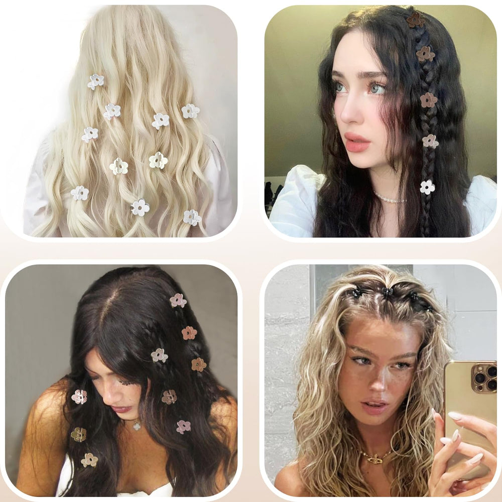 JANFUN Clips Flor Mini: colores brillantes para combinar atuendos.