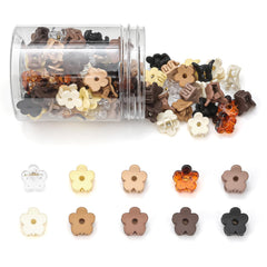 JANFUN Clips Flor Mini: color vibrante para peinados diarios.