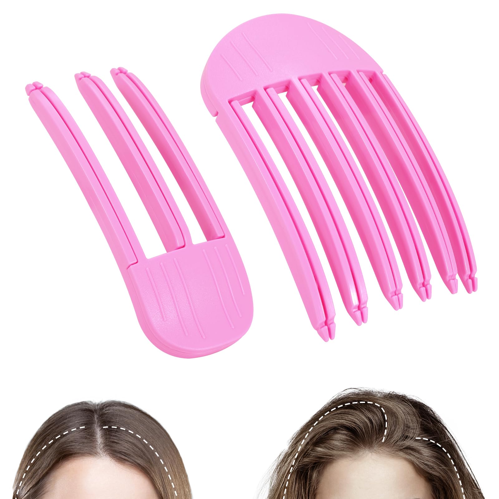 JANFUN pinzas volumen cabello para dos piezas, ideal para elevar las raíces