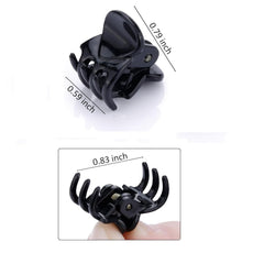 JANYUN clips para pelo pequeños en plástico y metal, sujeción estable.