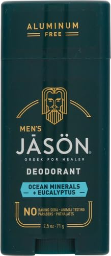 Jason desodorante barra, aplicación suave y rápida para uso diario.
