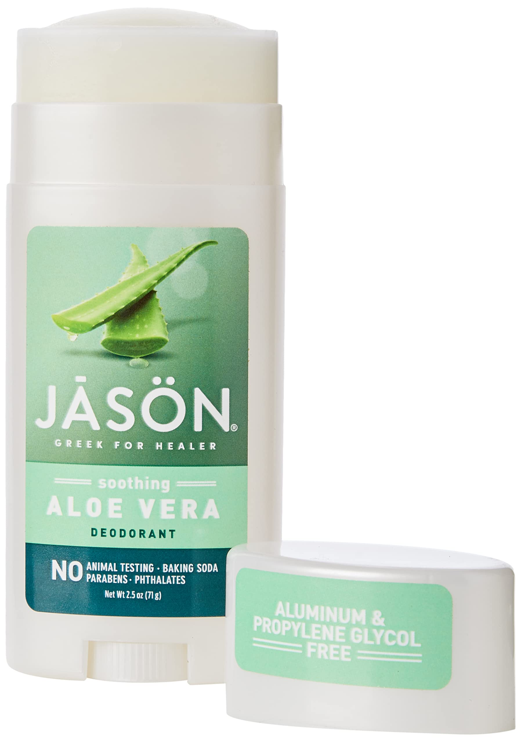 Jason desodorante aloe vera, textura cremosa que cuida la piel