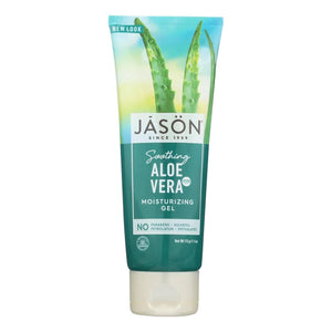 Jason Gel Hidratante Aloe Vera 98% frente, calma piel seca y áspera.